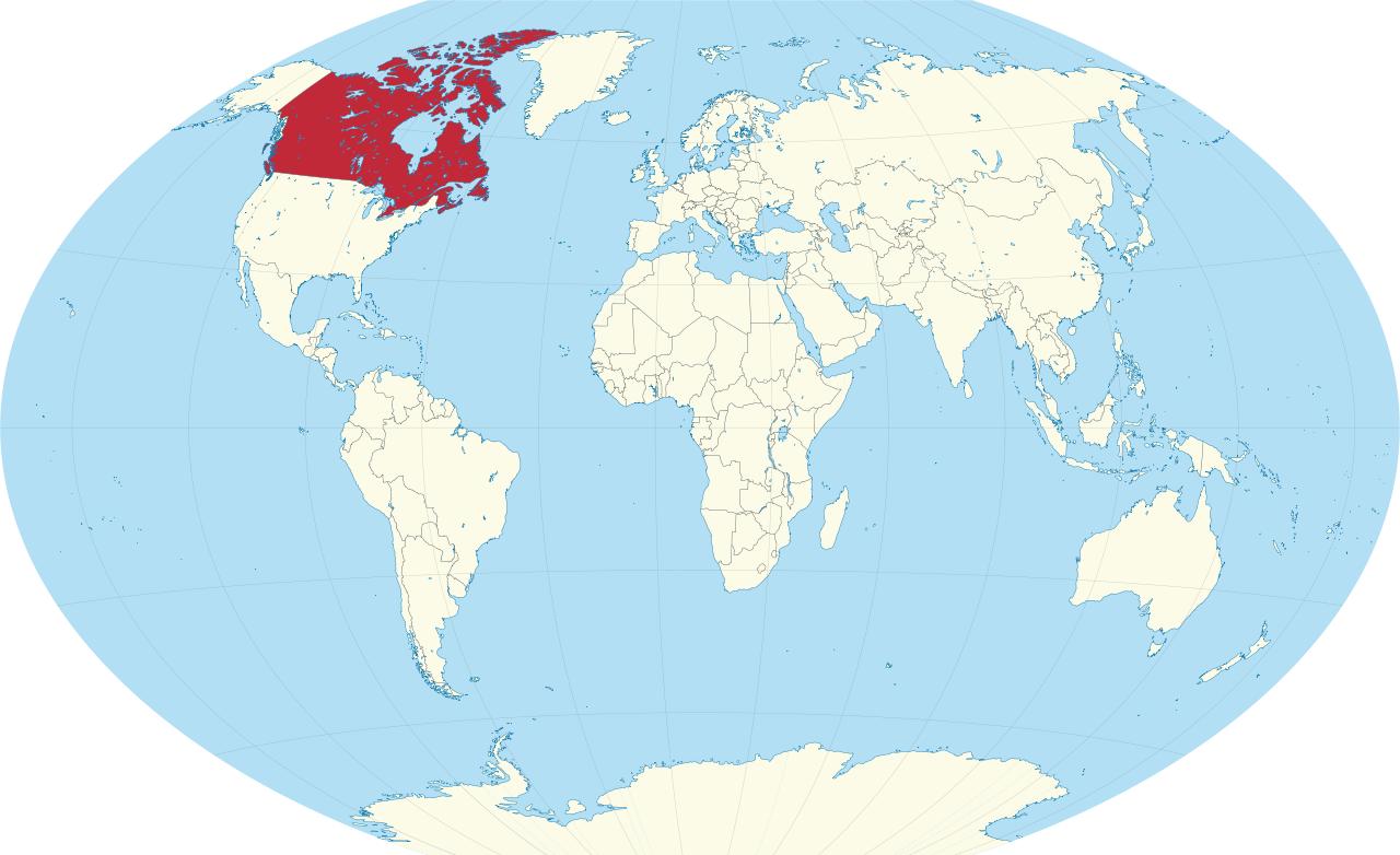 Canada Pays La Carte Du Monde La Carte Du Monde Avec Le