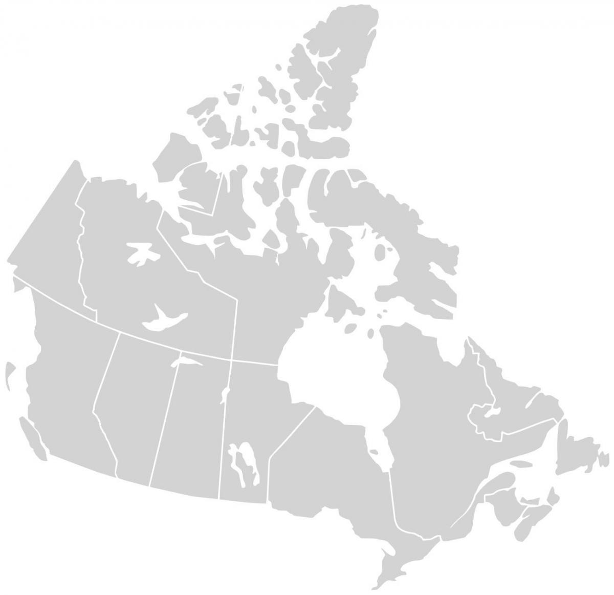 carte du Canada vecteur