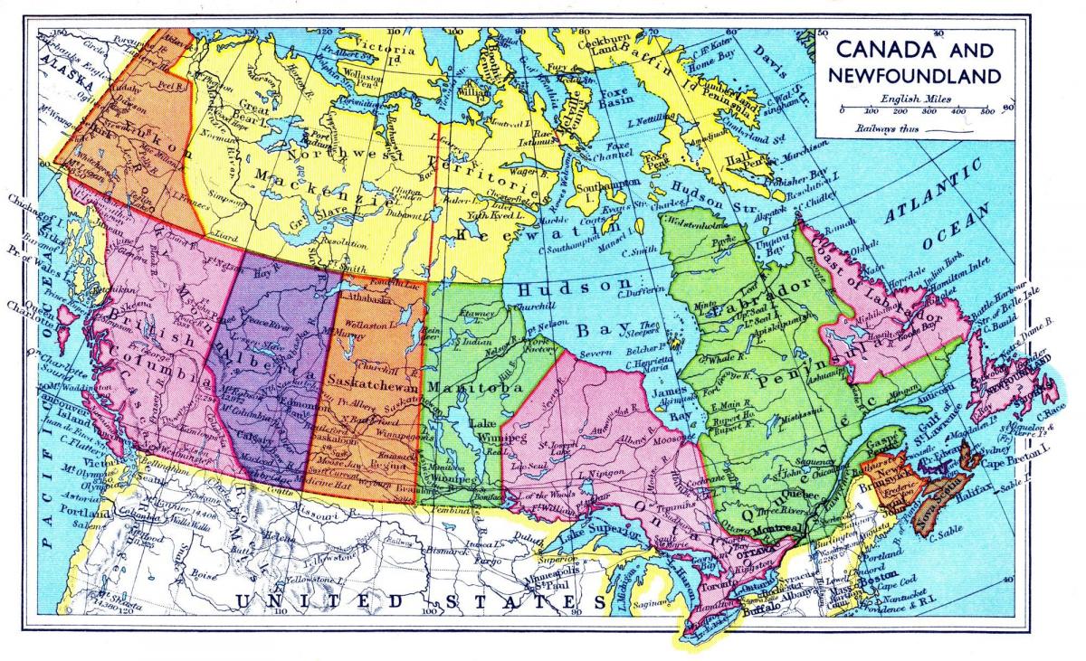 carte du Canada inondation