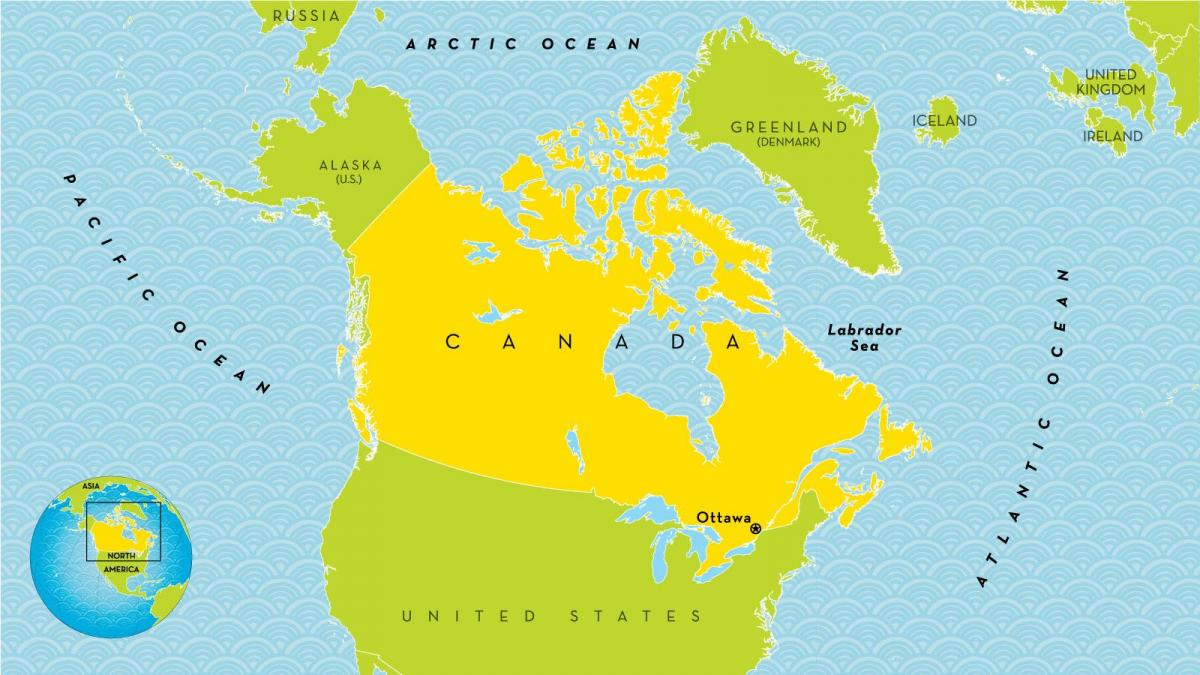 les enfants de la carte du Canada
