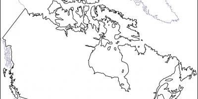 Carte muette du Canada