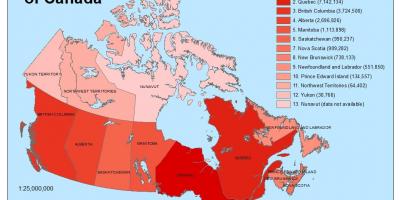 Carte démographique du Canada