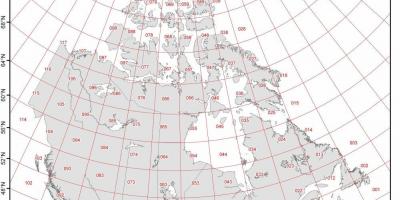 Carte du Canada latitude
