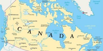 Carte du Canada 1700