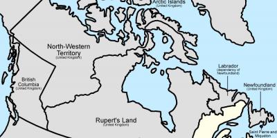 Carte du Canada de 1867