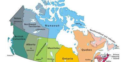 Carte du Canada à l'échelle
