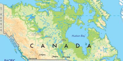 Canada dans une carte