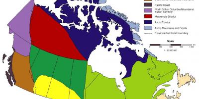 Régions climatiques du Canada carte