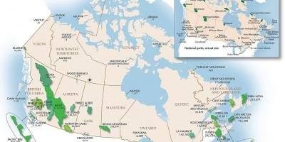 Parcs Canada carte